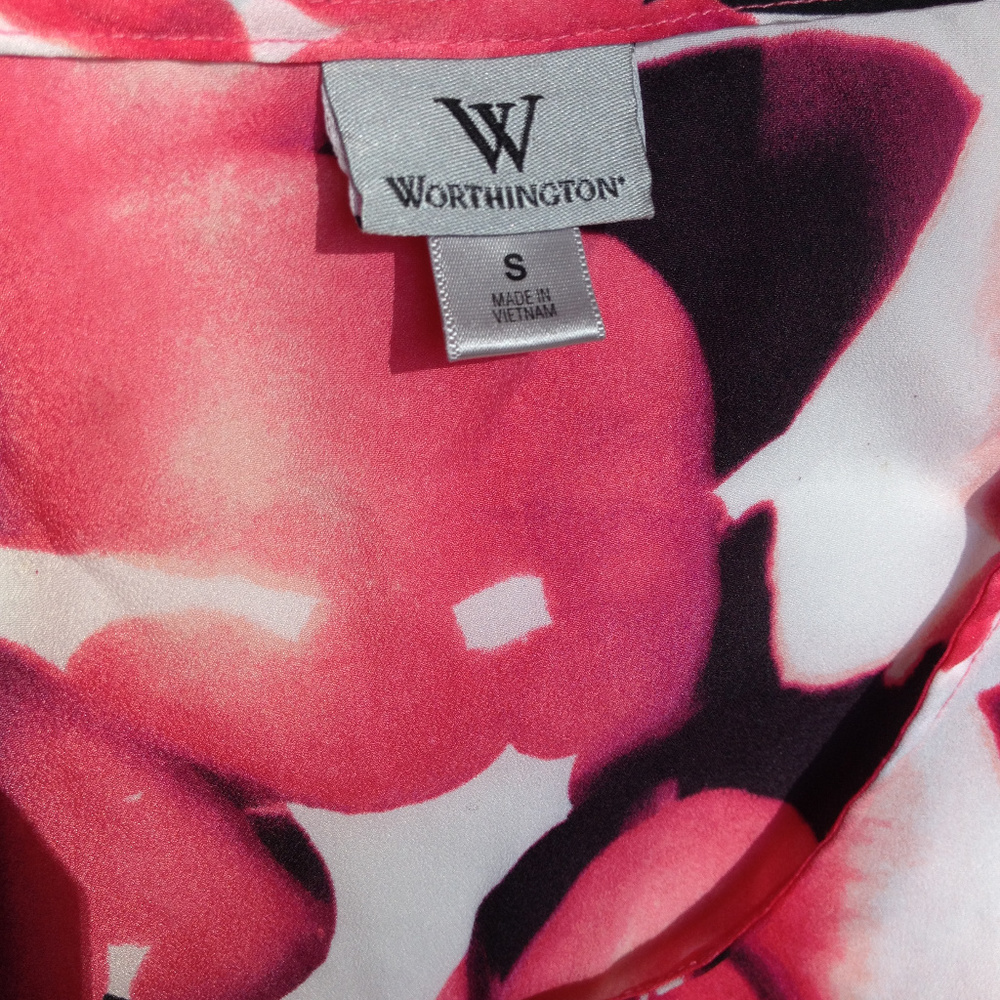 *3/$25* Worthington Sheer Floral & Stripe Camisole - Picture 3 of 4